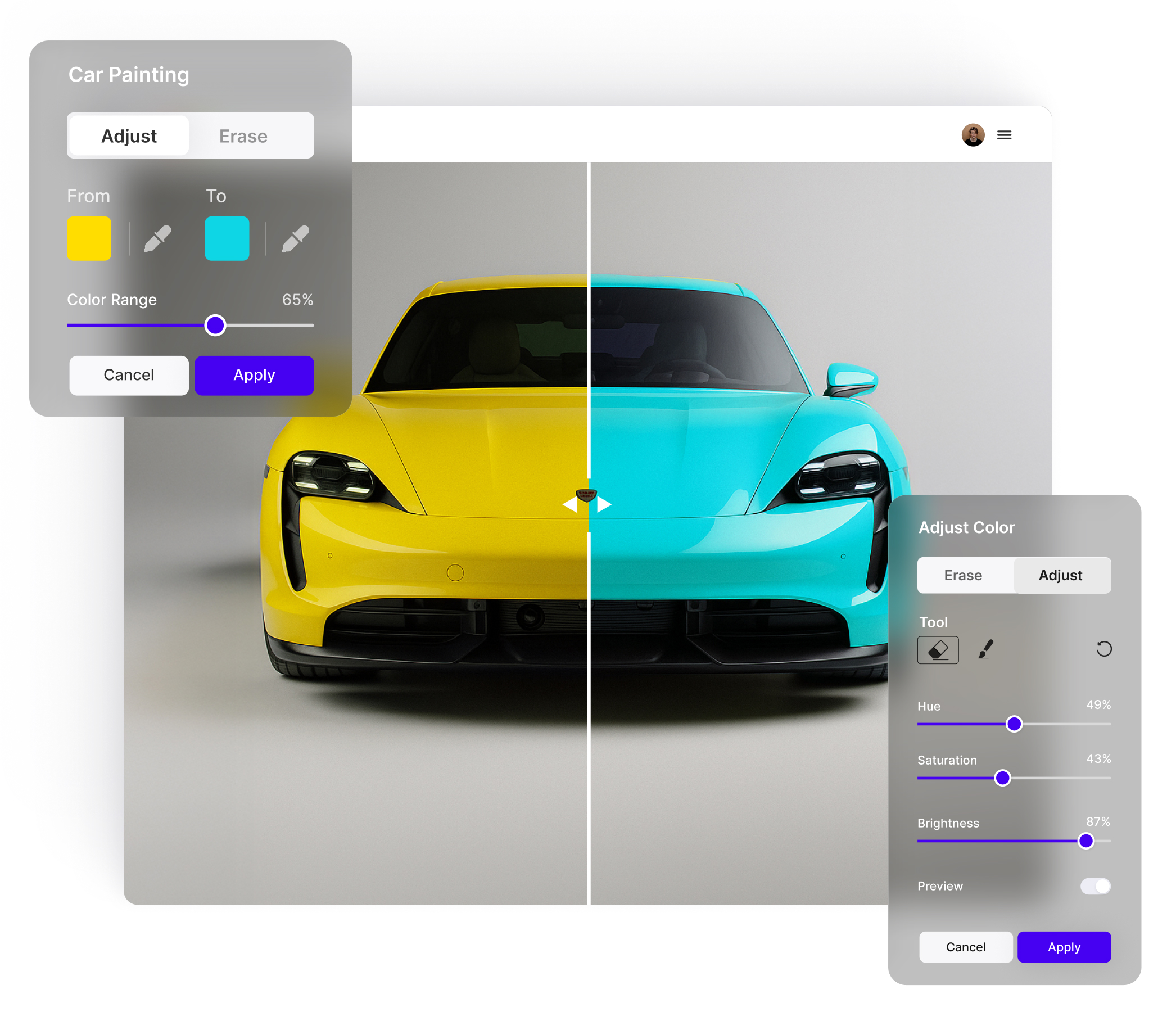 AI enhancement illustration